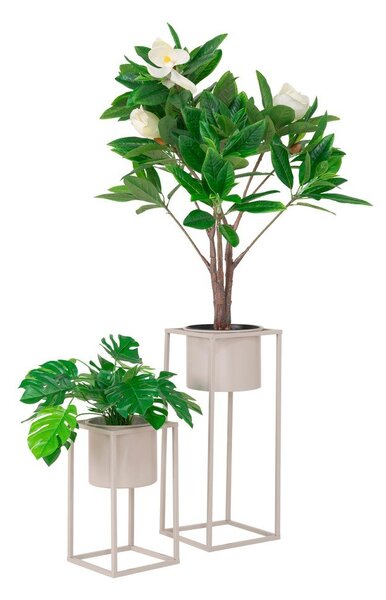 Set od 2 bež metalne tegle za cvijeće House Nordic Marla