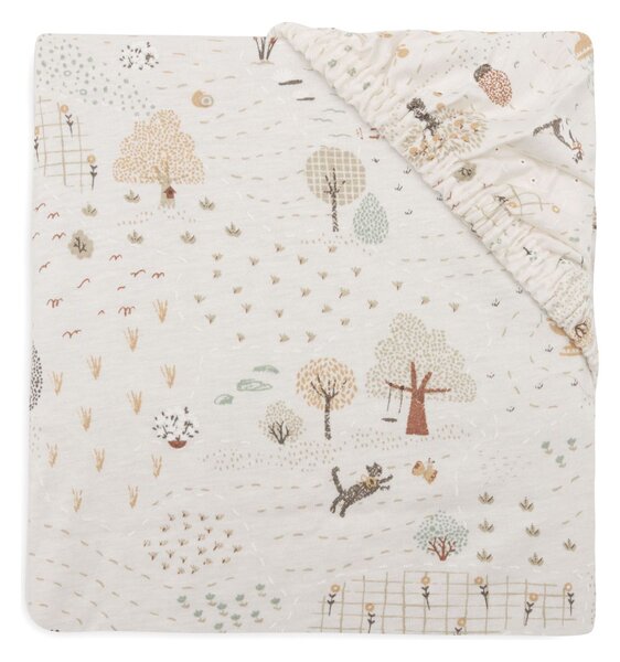 JOLLEIN plahta Jersey 70/75x140/150 cm Tiny park