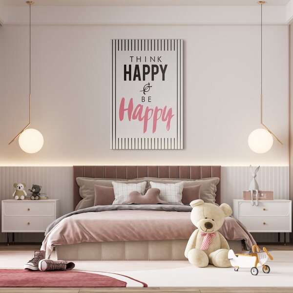Zidni ukras Think happy