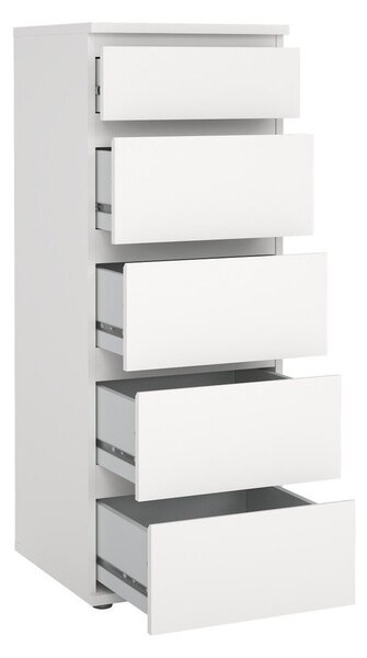 Bijela visoka komoda 40x107 cm Nova – Tvilum