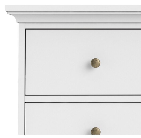 Bijela visoka komoda 96x140 cm Paris – Tvilum
