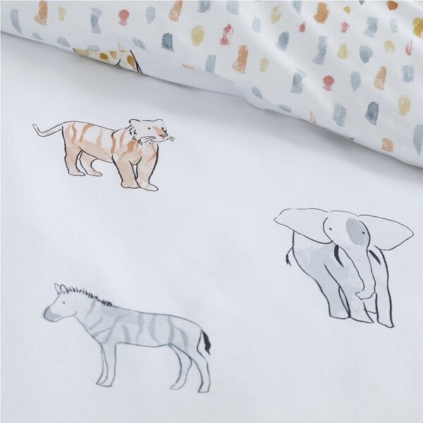 Pamučna dječja posteljina za krevet za jednu osobu 120x150 cm Zoo Animals – Bianca