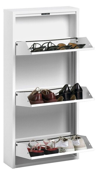 Bijeli metalni preklopni ormarić za cipele 50x103x15 cm Ode – Kave Home