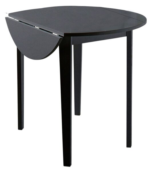 Crni sklopivi blagovaonski stol Støraa Trento Quer, ⌀ 92 cm