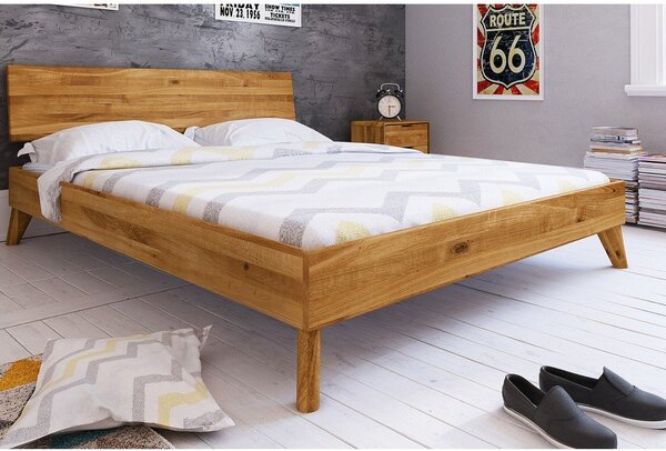 Bračni krevet od hrastovog drveta 180x200 cm Greg 1 - The Beds