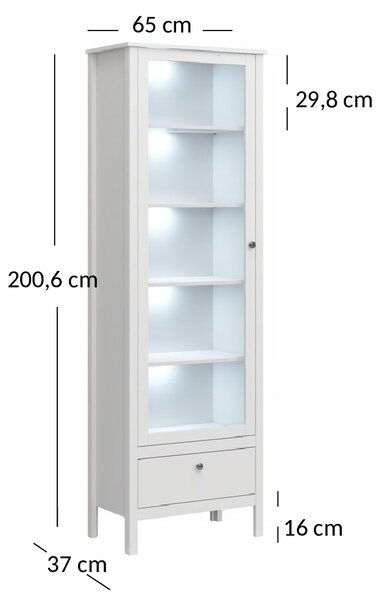Zondo.hr Vitrina Olna 1W1S (bijela). Akcija -22%. 1053153