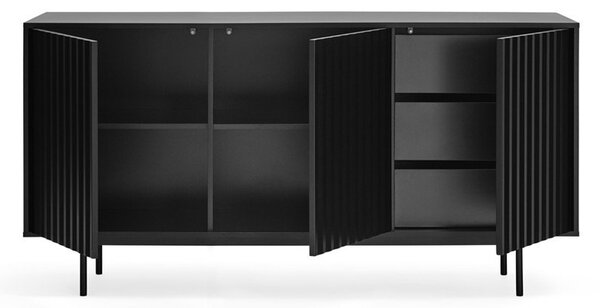 Crna niska komoda 159x80 cm Sierra – Teulat