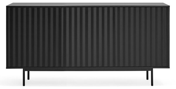 Crna niska komoda 159x80 cm Sierra – Teulat