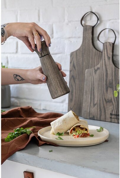 Smeđi drveni mlin za papar i sol Rustic – Bonami Selection