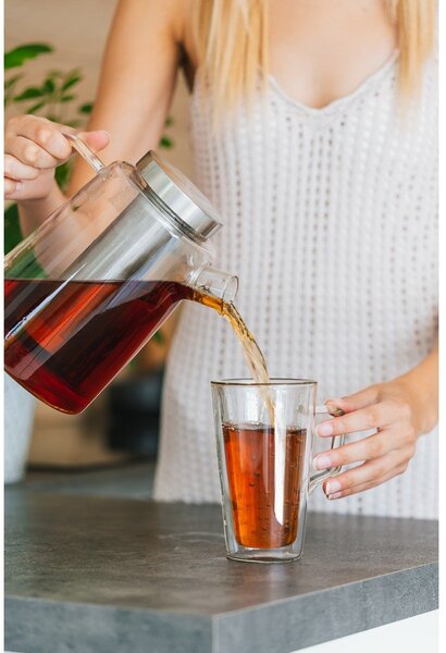 Stakleni čajnik Vialli Design, 1,5 l