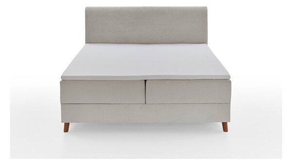 Bež boxspring krevet s prostorom za pohranu 180x200 cm Memphis - Meise Möbel