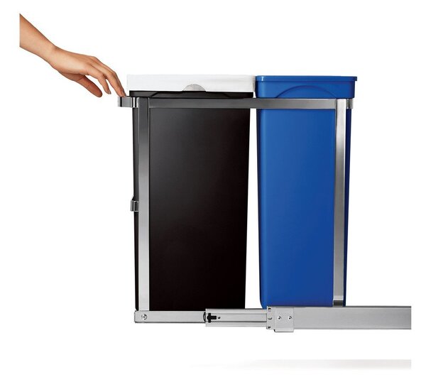 Plastična kanta za otpad 35 l Dual - simplehuman