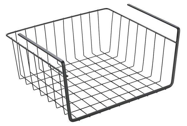 Crna viseća kuhinjska košara Metaltex, duljina 30 cm