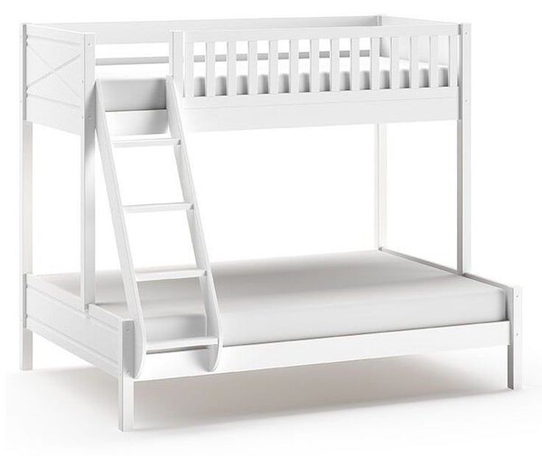 Bijeli dječji krevet na kat 140x200/90x200 cm Scott - Vipack