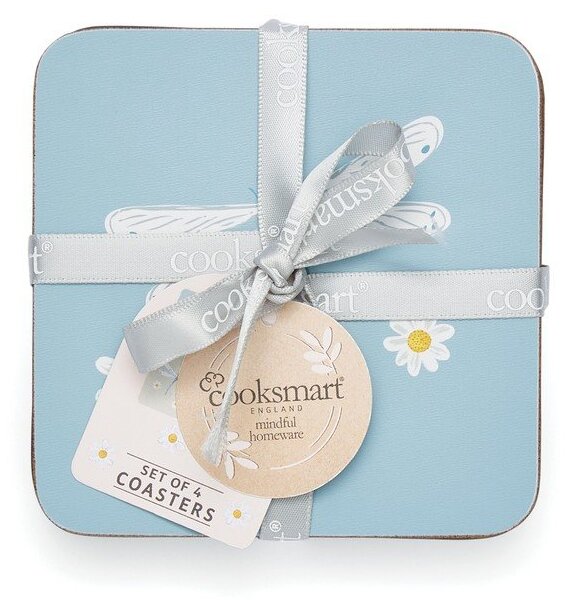 Svijetlo plavo-sivi pluteni podmetači u setu od 4 kom English Meadow - Cooksmart ®
