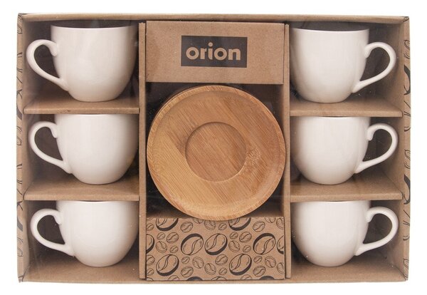 Bijele porculanske šalice u setu od 6 kom 125 ml Whiteline - Orion