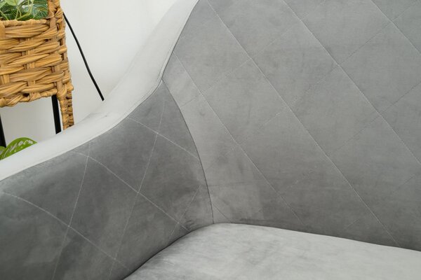 Siva 2-mjestna sofa CORANTI VELVET