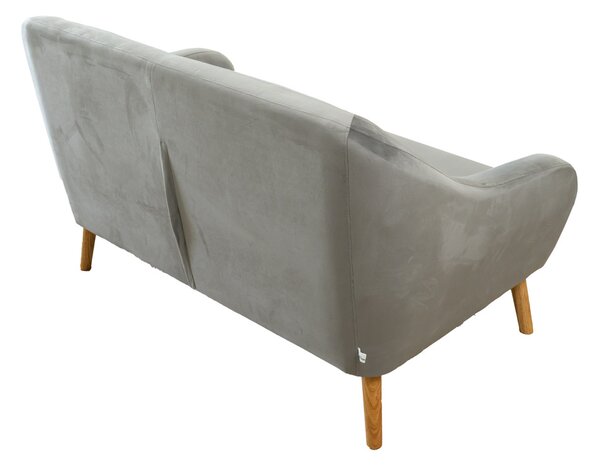 Siva 2-mjestna sofa CORANTI VELVET