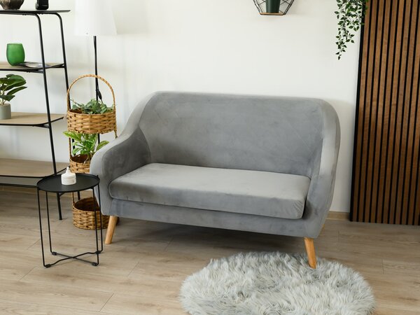 Siva 2-mjestna sofa CORANTI VELVET