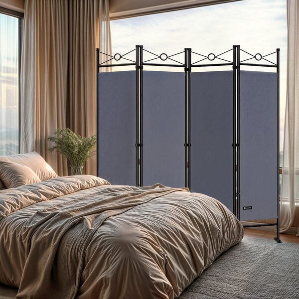 Paravan LUCCA, 163x180 cm, antracit Casaria