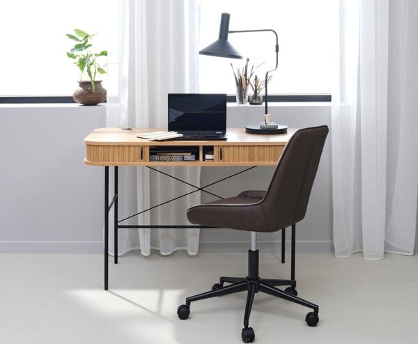 Radni stol u dekoru hrasta 60x120 cm Nola - Unique Furniture