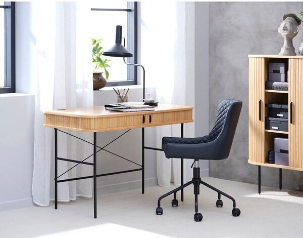 Radni stol u dekoru hrasta 60x120 cm Nola - Unique Furniture