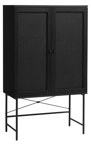 Crni ormar u dekoru hrasta 80x135 cm Pensacola - Unique Furniture