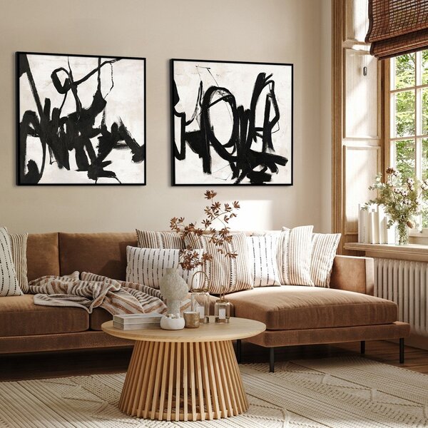 Ručno oslikana slika 100x100 cm Playblack 2 - Malerifabrikken