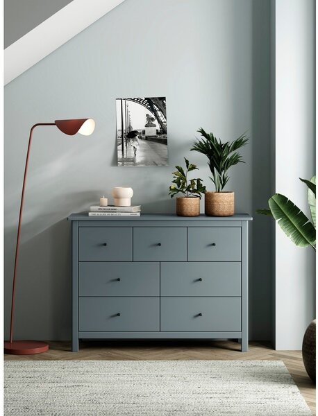 Komoda prljavo zelena od masivnog bora 110x80x40 cm Misti – Marckeric