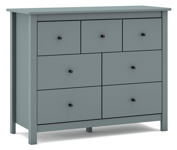 Komoda prljavo zelena od masivnog bora 110x80x40 cm Misti – Marckeric