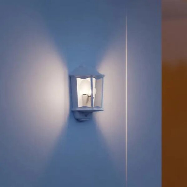 LED VANJSKA ZIDNA SVJETILJKA SA SENZOROM L 190 S BIJELA E27 L190 S BIJELA