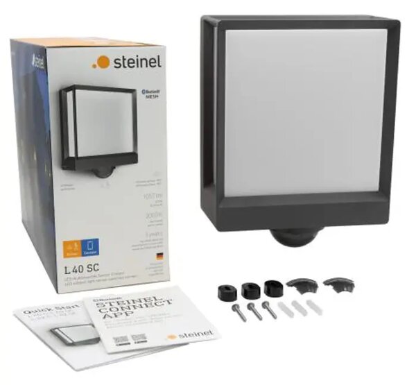 LED VANJSKA ZIDNA SVJETILJKA SENZOR I BLUETOOTH L 40 SC ANTRACIT 12,9W 3000K L40 SC ANT