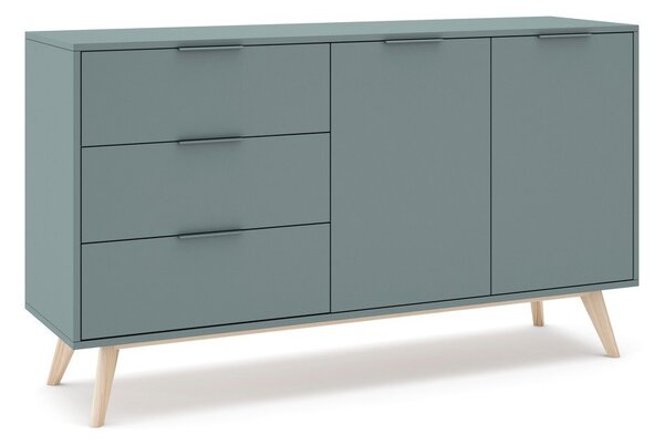 Komoda prljavo zelena 140x81x40 cm Pisco – Marckeric