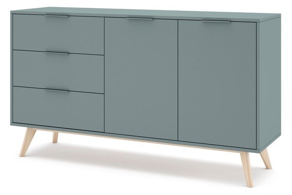 Komoda prljavo zelena 140x81x40 cm Pisco – Marckeric