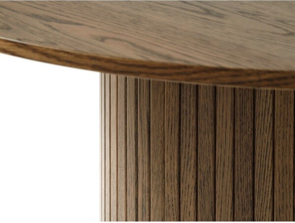 Okrugli blagovaonski stol u dekoru hrasta ø 120 cm Nola - Unique Furniture