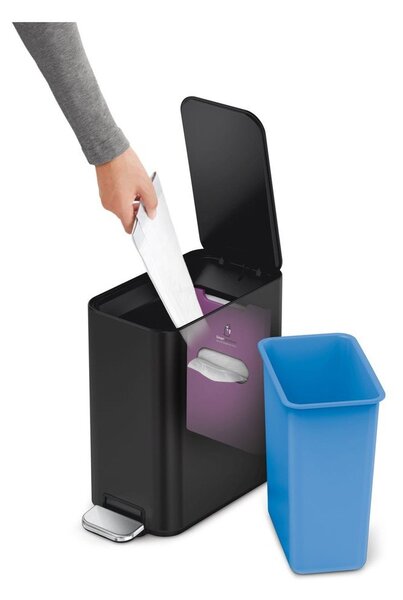 Željezna kanta za smeće s pedalom 5 l – simplehuman