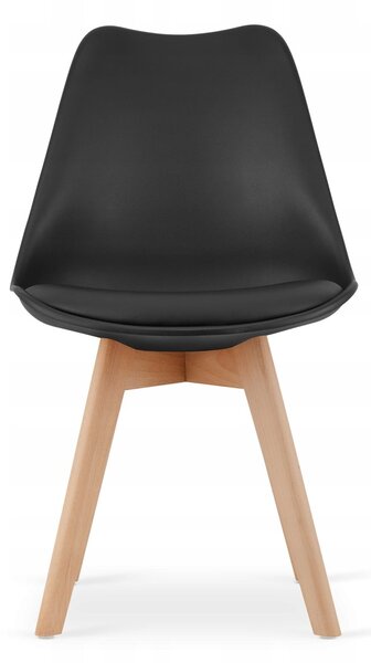Blagovaonski set 1 + 4, stol ADRIA 120x80cm bijeli + stolice BALI MARK crna