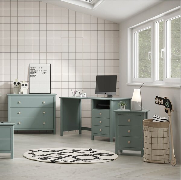 Dječji radni stol od masivnog bora 54x120 cm Max – Marckeric