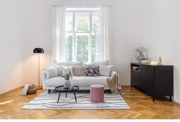 Bijeli/crni tepih 80x150 cm Routa – Universal