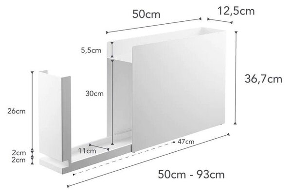 Metalni kuhinjski organizator Tower – YAMAZAKI