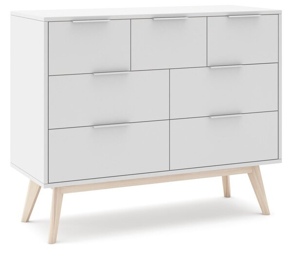 Bijela niska komoda 120x83 cm Campus - Marckeric