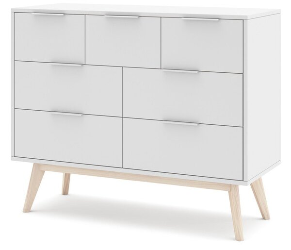 Bijela niska komoda 120x83 cm Campus - Marckeric