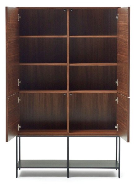 Smeđi ormarić u dekoru oraha 97,5x160x40 cm Vedrana – Kave Home