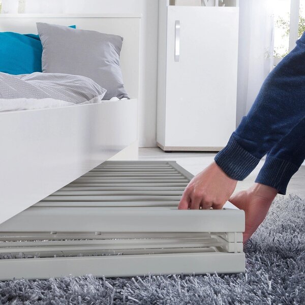 Sivi dječji krevet na kotačićima/sklopivi 60x120 cm Fold up – Roba