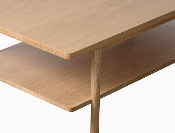 Stolić za kavu s pločom stola u dekoru hrasta u prirodnoj boji 60x120 cm Ponza – Unique Furniture