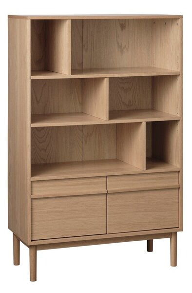 Biblioteka u dekoru hrasta u prirodnoj boji 140x90 cm Ponza – Unique Furniture