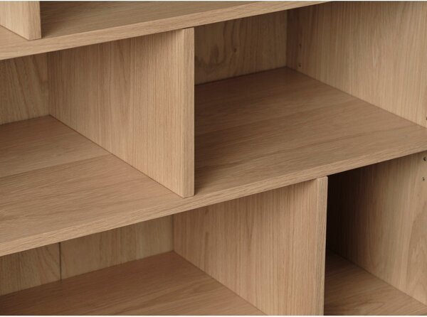 Biblioteka u dekoru hrasta u prirodnoj boji 140x90 cm Ponza – Unique Furniture