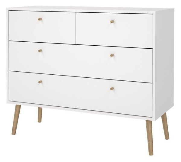 Bijela niska komoda 99x82 cm Bodo – Tvilum