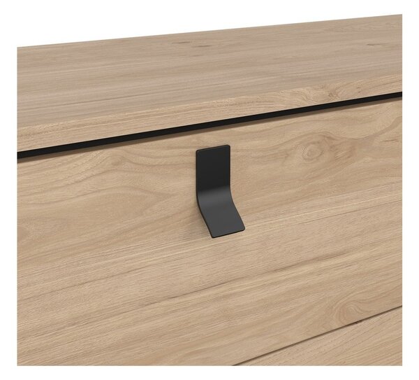 Niska komoda u dekoru hrasta u prirodnoj boji 153x95 cm Ry – Tvilum
