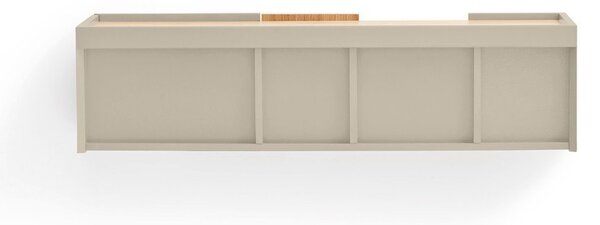 Bež/u prirodnoj boji niska komoda u dekoru hrasta 110x23 cm Otto – Teulat